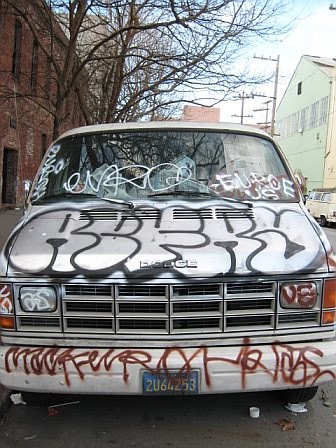 Front Graffiti Van
